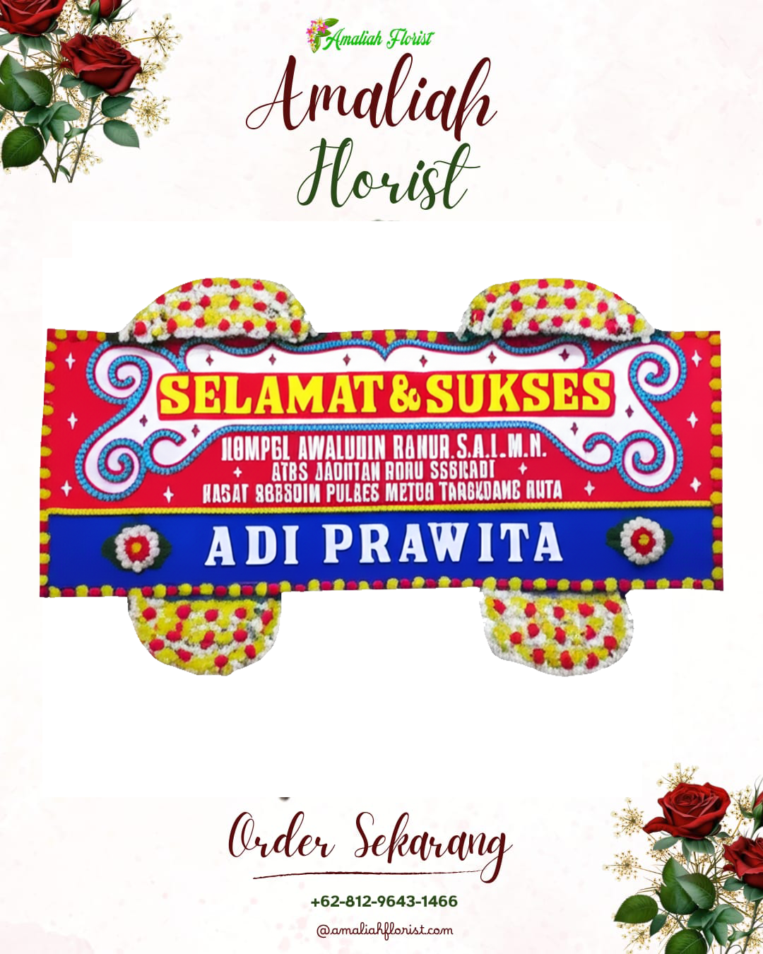 Papan Bunga Ucapan Selamat Kertapati